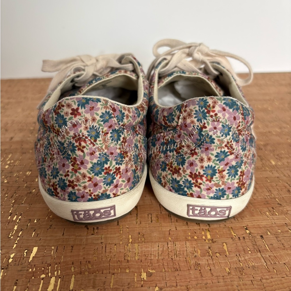 Taos Floral Casual Lace Up Sneakers Shoes - Picture 5 of 8